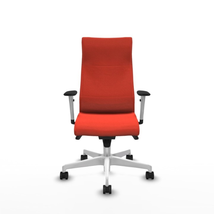 Albacete dirección sincro bali naranja oscuro brazos 1D blancos base blanca ruedas 65 nailon