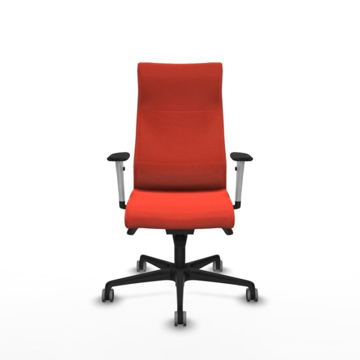 Albacete dirección sincro bali naranja oscuro brazos 1D blancos base nailon ruedas 65 engomadas