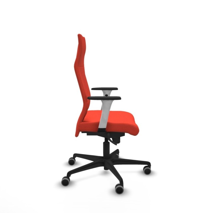 Albacete dirección sincro bali naranja oscuro brazos 1D blancos base nailon ruedas 65 engomadas