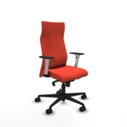 Albacete dirección sincro bali naranja oscuro brazos 1D blancos base nailon ruedas 65 nailon