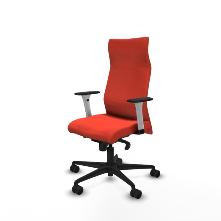 Albacete dirección sincro bali naranja oscuro brazos 1D blancos base nailon ruedas 65 nailon