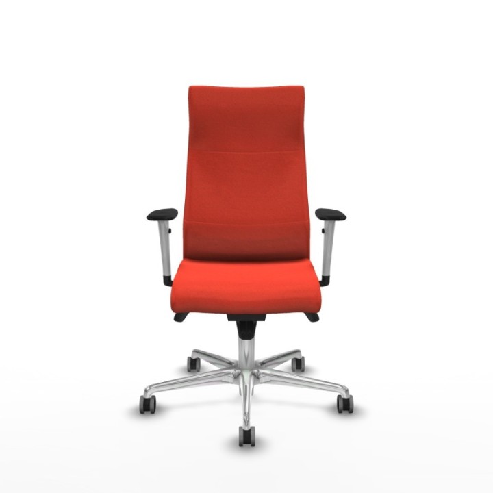 Albacete dirección sincro bali naranja oscuro brazos 1D blancos base aluminio ruedas 65 engomadas