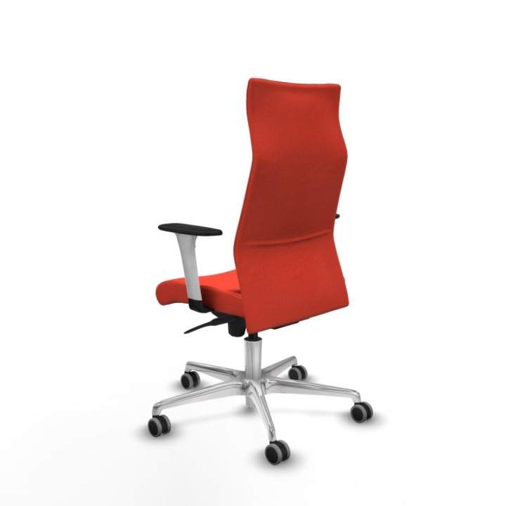 Albacete dirección sincro bali naranja oscuro brazos 1D blancos base aluminio ruedas 65 engomadas