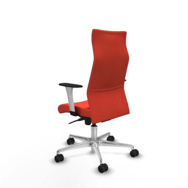 Albacete dirección sincro bali naranja oscuro brazos 1D blancos base aluminio ruedas 65 nailon