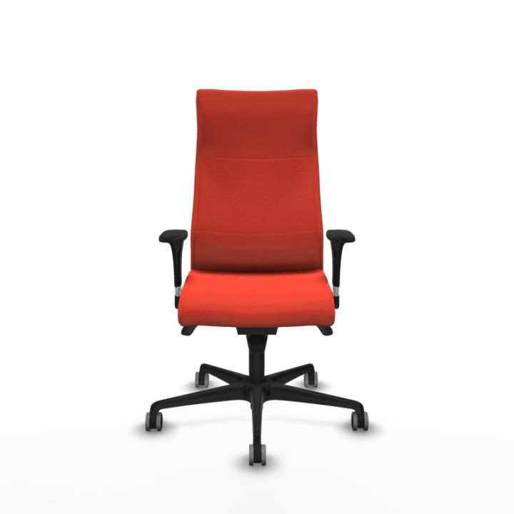 Albacete dirección sincro bali naranja oscuro brazos 1D cromados base nailon ruedas 65 engomadas