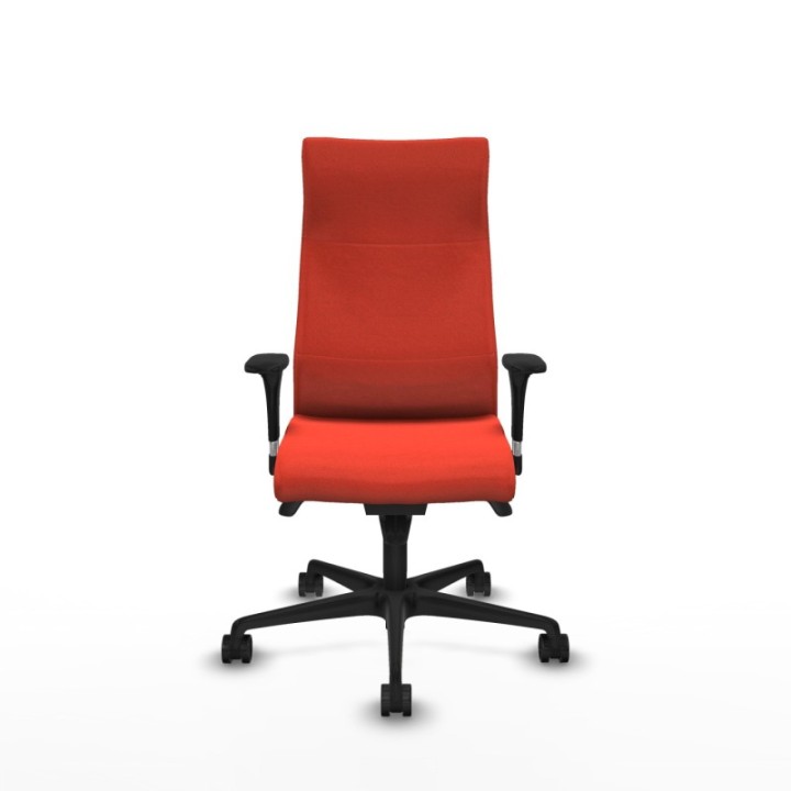 Albacete dirección sincro bali naranja oscuro brazos 1D cromados base nailon ruedas 65 nailon