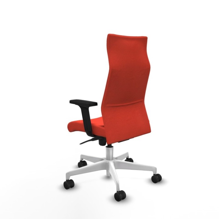 Albacete dirección sincro bali naranja oscuro brazos 2D base blanca ruedas 65 nailon