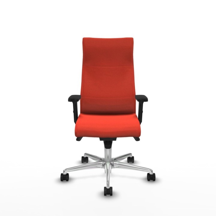 Albacete dirección sincro bali naranja oscuro brazos 2D base aluminio ruedas 65 nailon