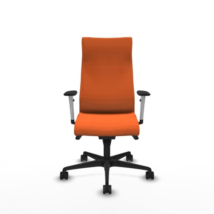 Albacete dirección sincro bali naranja brazos 1D blancos base nailon ruedas 65 nailon