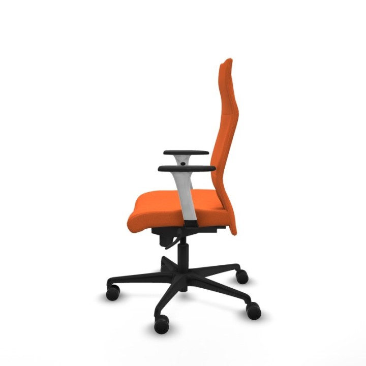 Albacete dirección sincro bali naranja brazos 1D blancos base nailon ruedas 65 nailon