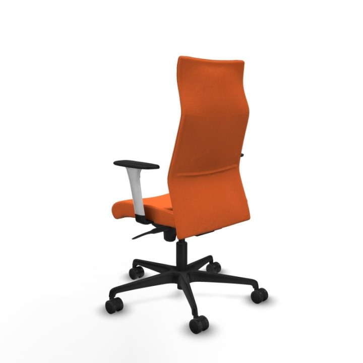 Albacete dirección sincro bali naranja brazos 1D blancos base nailon ruedas 65 nailon