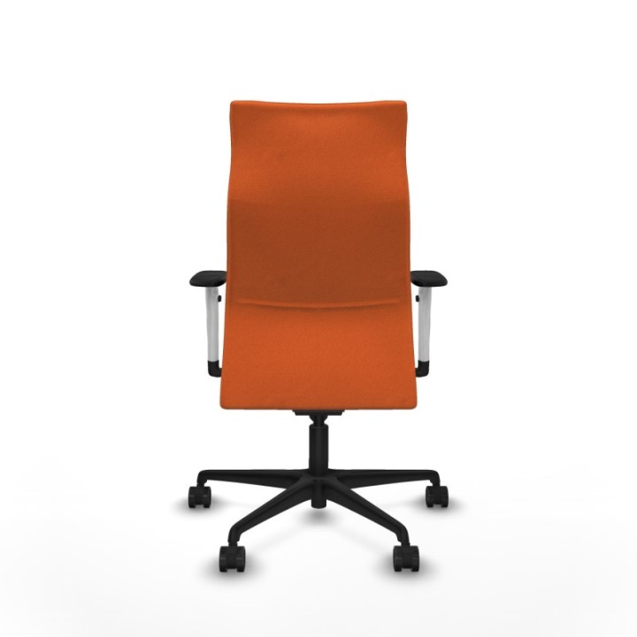 Albacete dirección sincro bali naranja brazos 1D blancos base nailon ruedas 65 nailon