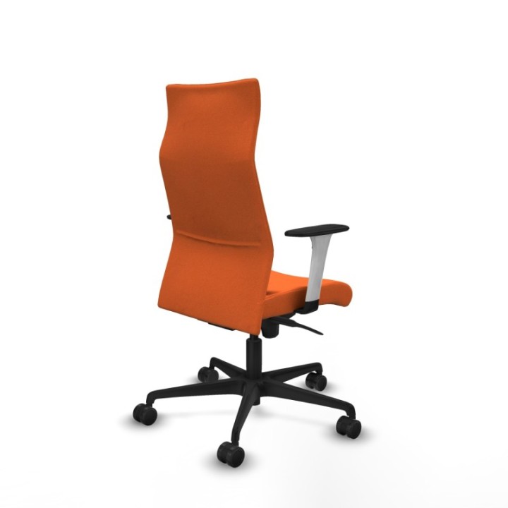 Albacete dirección sincro bali naranja brazos 1D blancos base nailon ruedas 65 nailon