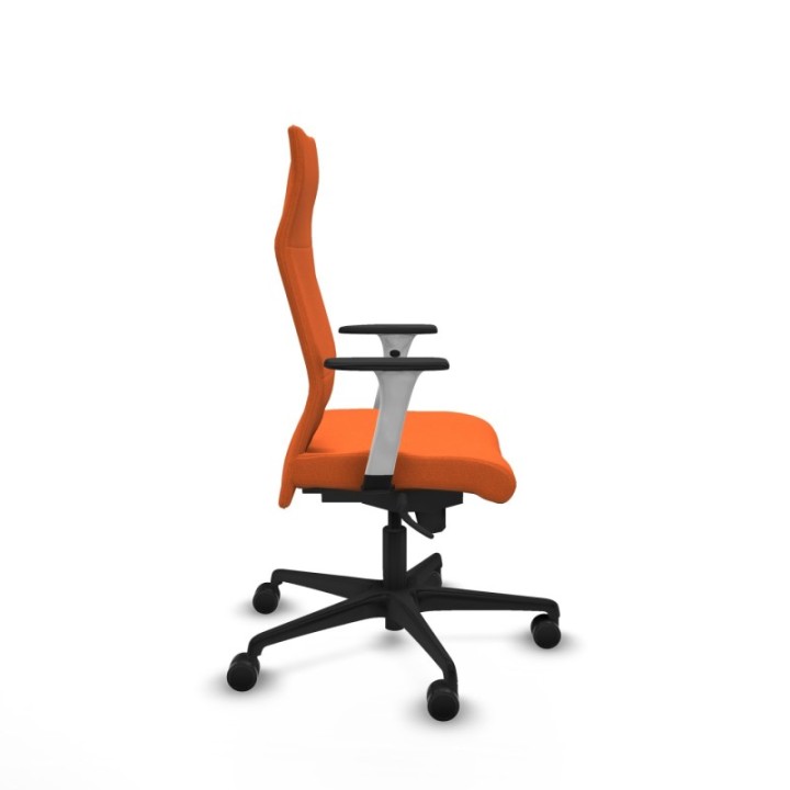 Albacete dirección sincro bali naranja brazos 1D blancos base nailon ruedas 65 nailon