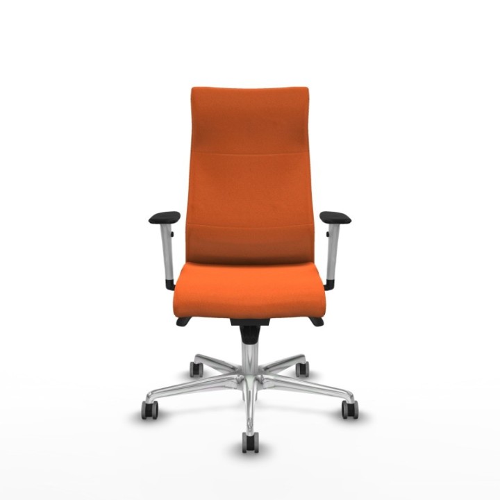 Albacete dirección sincro bali naranja brazos 1D blancos base aluminio ruedas 65 engomadas