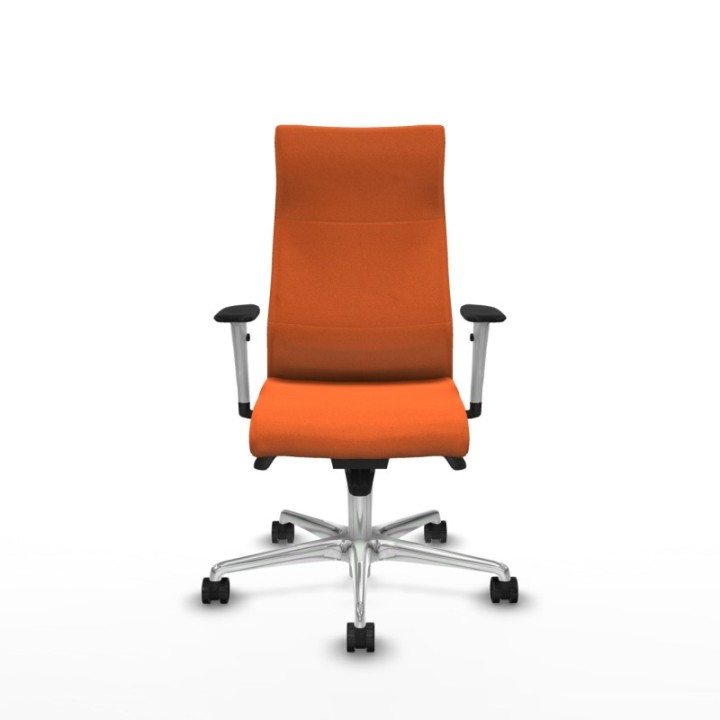 Albacete dirección sincro bali naranja brazos 1D blancos base aluminio ruedas 65 nailon