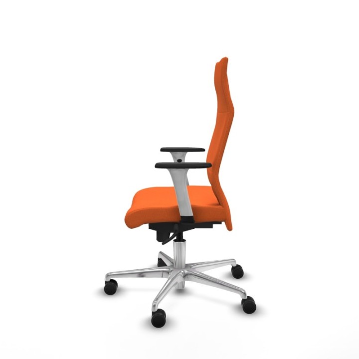 Albacete dirección sincro bali naranja brazos 1D blancos base aluminio ruedas 65 nailon