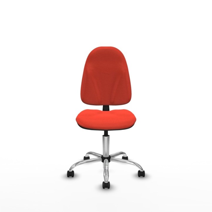 Algarra CP bali naranja oscuro  base cromada ruedas autofrenantes 50mm