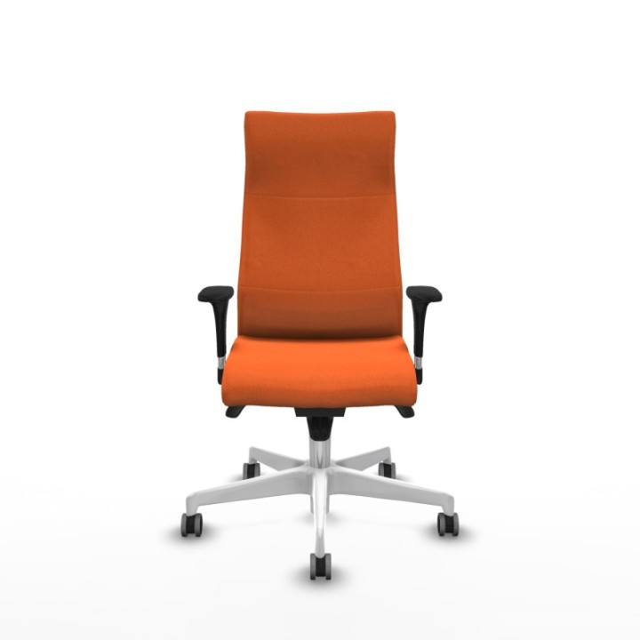 Albacete dirección sincro bali naranja brazos 1D cromados base blanca ruedas 65 engomadas