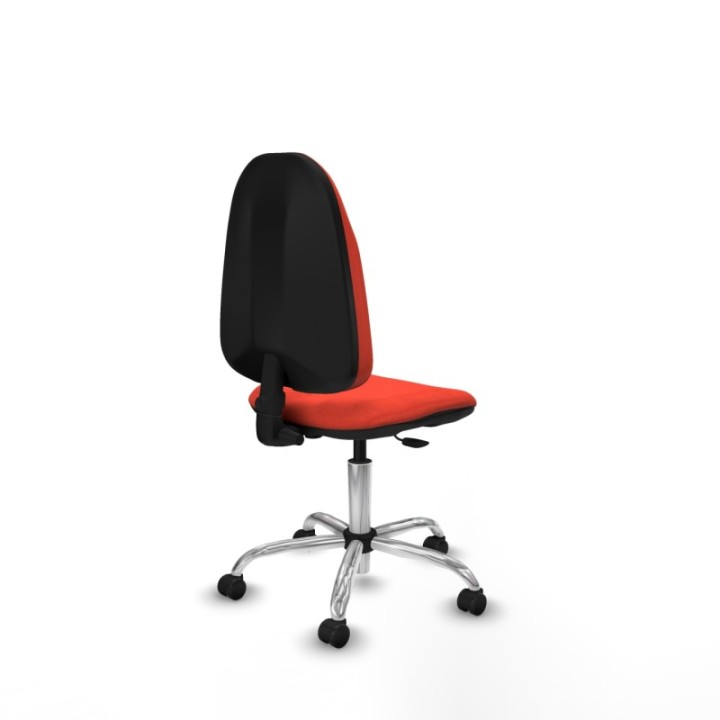 Algarra CP bali naranja oscuro  base cromada ruedas autofrenantes 50mm