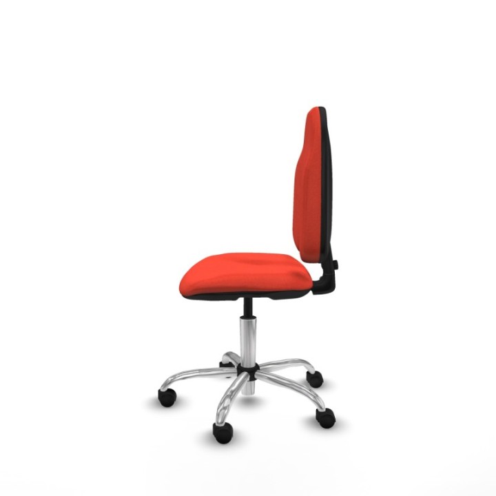 Algarra CP bali naranja oscuro  base cromada ruedas nailon 50mm