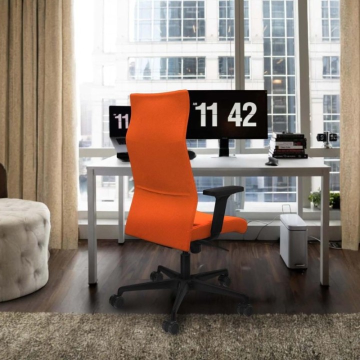 Albacete dirección sincro bali naranja brazos 2D base nailon ruedas 65 nailon