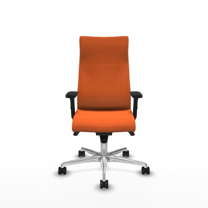 Albacete dirección sincro bali naranja brazos 2D base aluminio ruedas 65 nailon