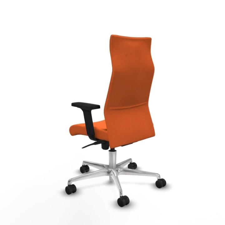 Albacete dirección sincro bali naranja brazos 2D base aluminio ruedas 65 nailon