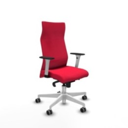 Albacete dirección sincro bali rojo brazos 1D blancos base blanca ruedas 65 engomadas