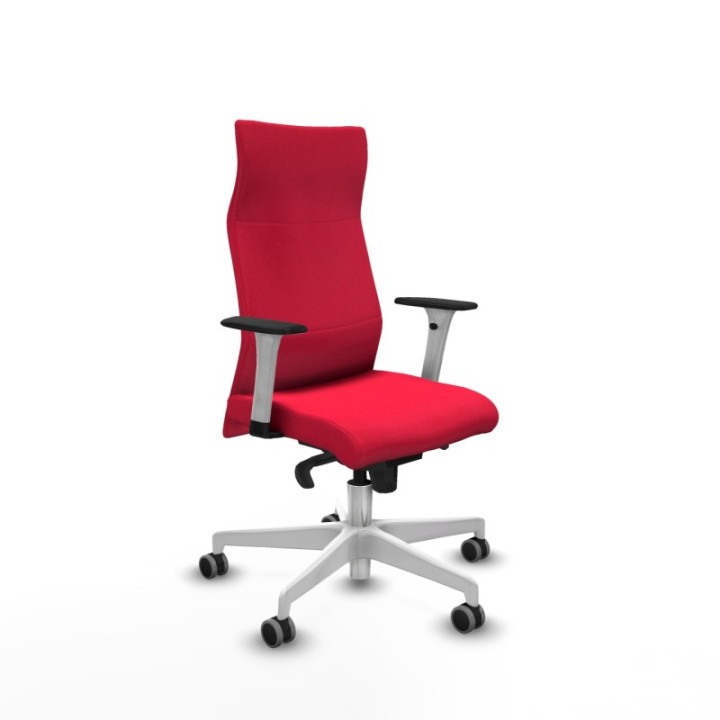 Albacete dirección sincro bali rojo brazos 1D blancos base blanca ruedas 65 engomadas