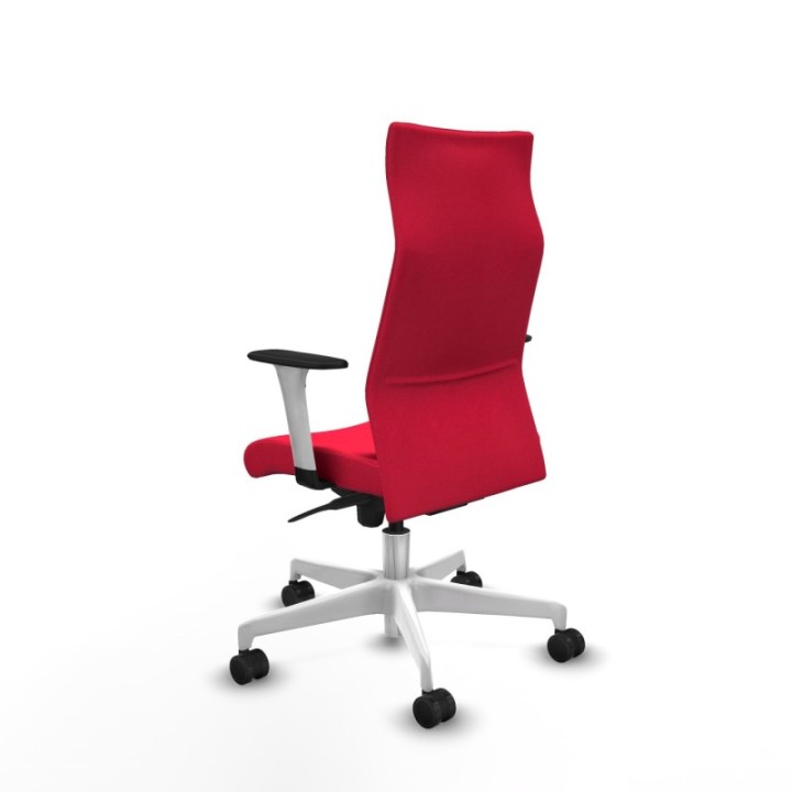 Albacete dirección sincro bali rojo brazos 1D blancos base blanca ruedas 65 nailon