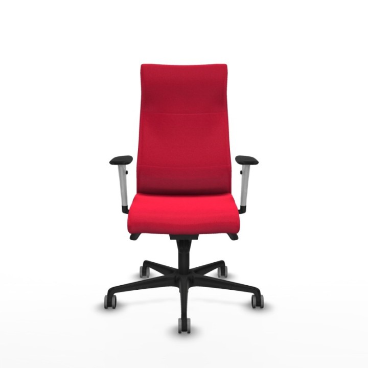 Albacete dirección sincro bali rojo brazos 1D blancos base nailon ruedas 65 engomadas