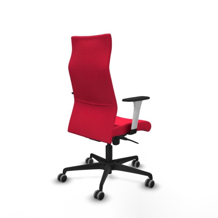 Albacete dirección sincro bali rojo brazos 1D blancos base nailon ruedas 65 engomadas