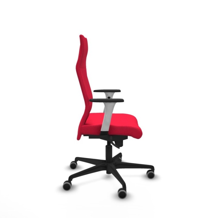 Albacete dirección sincro bali rojo brazos 1D blancos base nailon ruedas 65 engomadas