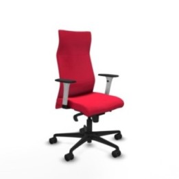 Albacete dirección sincro bali rojo brazos 1D blancos base nailon ruedas 65 nailon