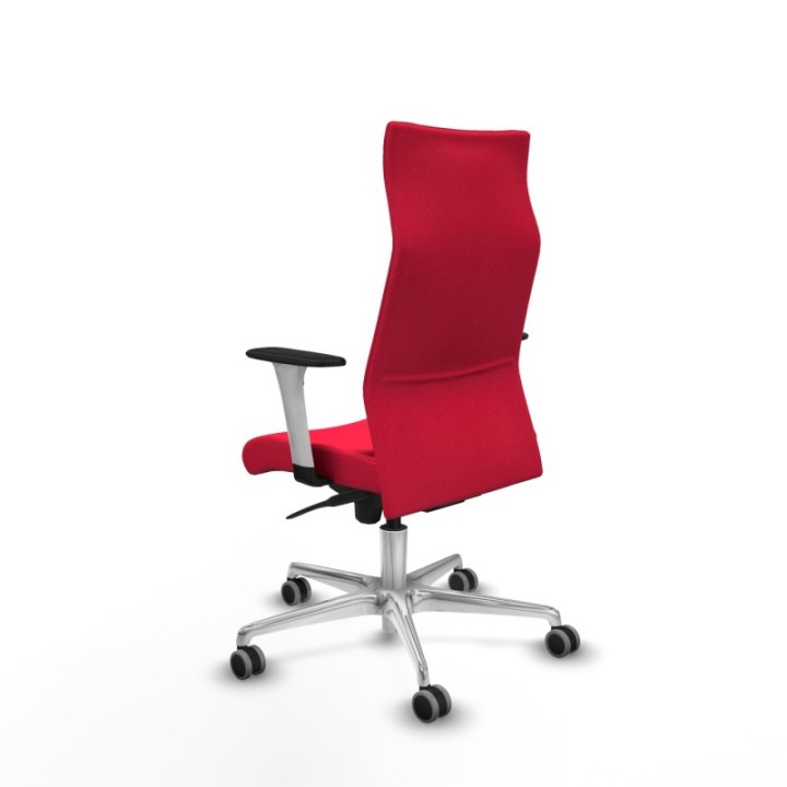 Albacete dirección sincro bali rojo brazos 1D blancos base aluminio ruedas 65 engomadas