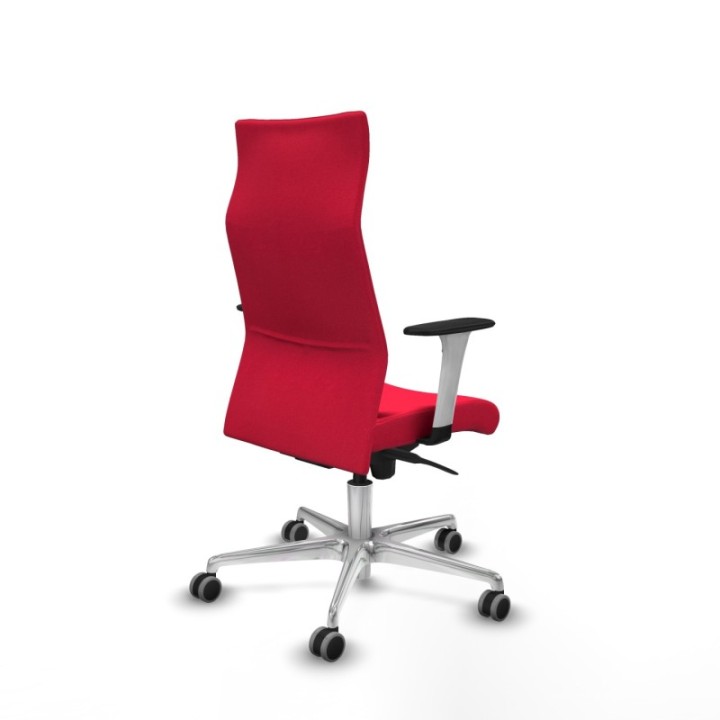 Albacete dirección sincro bali rojo brazos 1D blancos base aluminio ruedas 65 engomadas