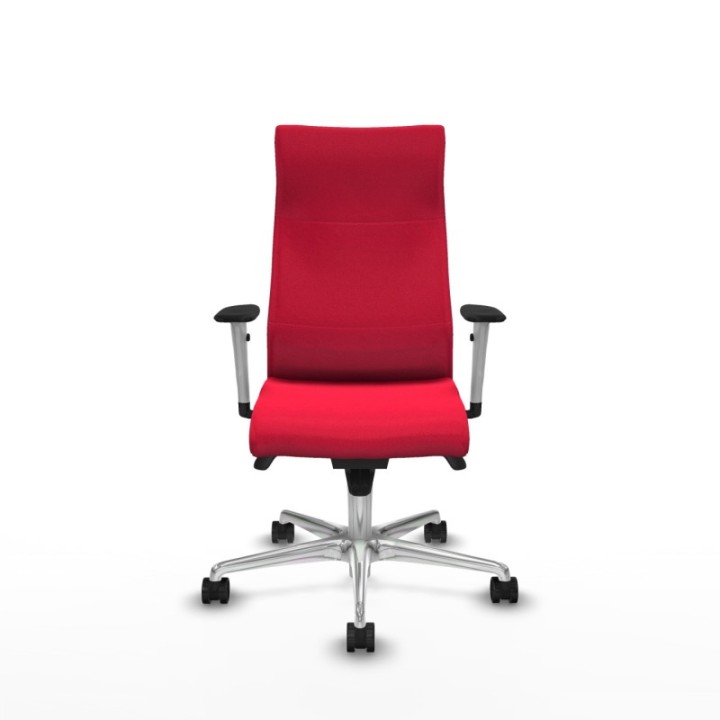 Albacete dirección sincro bali rojo brazos 1D blancos base aluminio ruedas 65 nailon