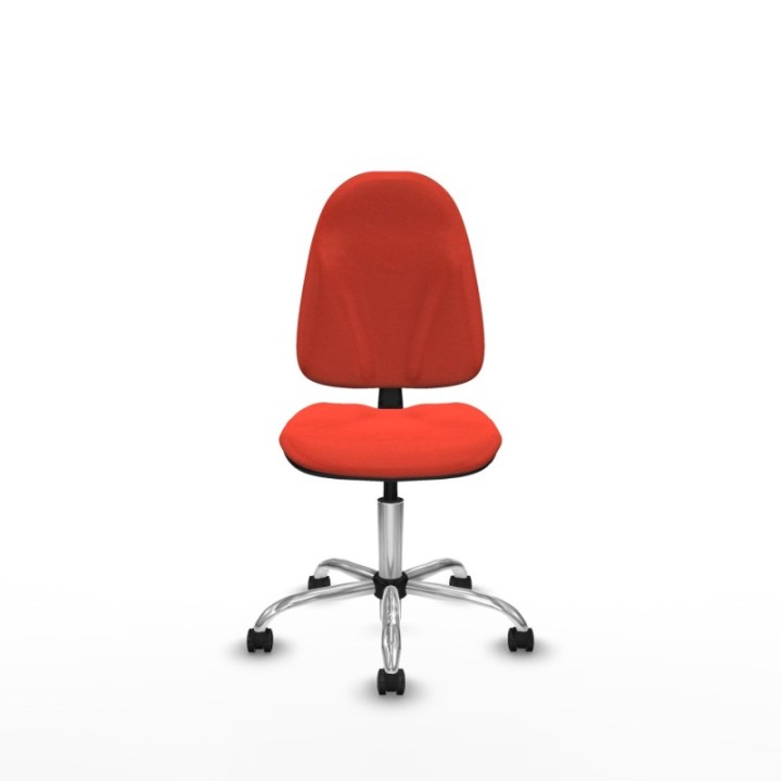 Algarra CP bali naranja oscuro  base cromada ruedas engomadas 50mm