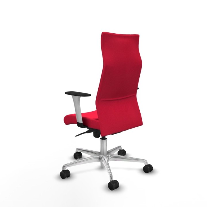 Albacete dirección sincro bali rojo brazos 1D blancos base aluminio ruedas 65 nailon