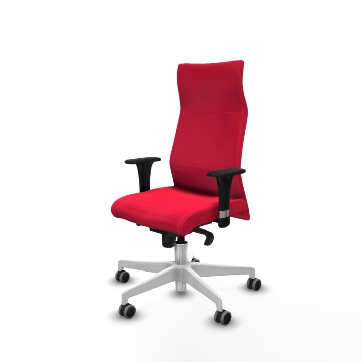 Albacete dirección sincro bali rojo brazos 1D cromados base blanca ruedas 65 engomadas