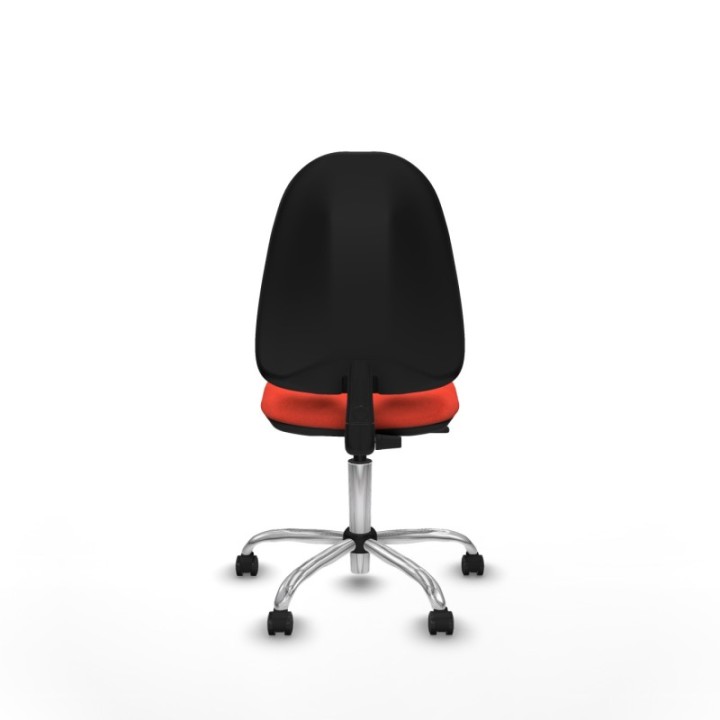 Algarra CP bali naranja oscuro  base cromada ruedas engomadas 50mm