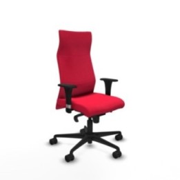 Albacete dirección sincro bali rojo brazos 1D cromados base nailon ruedas 65 nailon