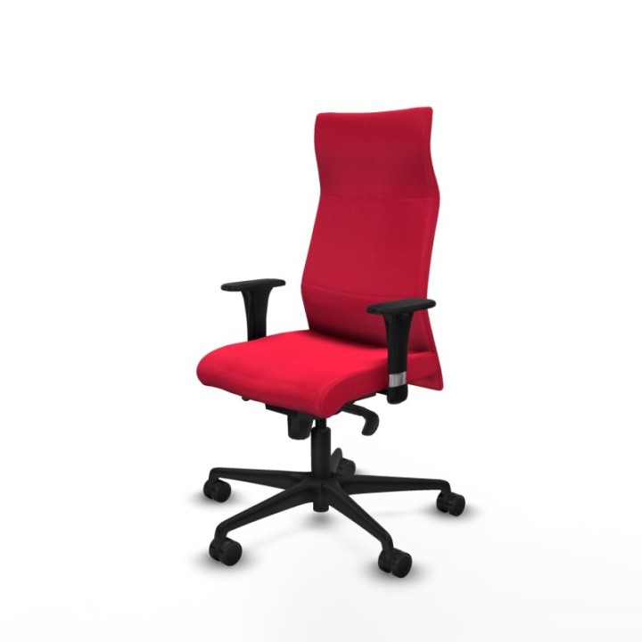 Albacete dirección sincro bali rojo brazos 1D cromados base nailon ruedas 65 nailon