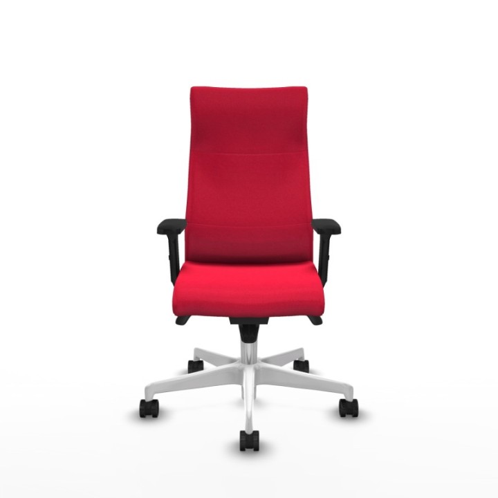 Albacete dirección sincro bali rojo brazos 2D base blanca ruedas 65 nailon