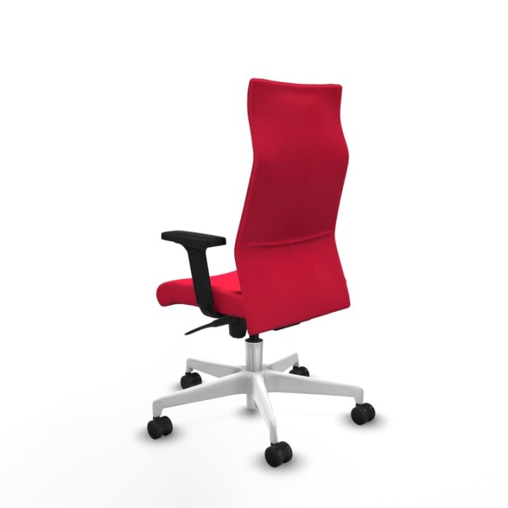 Albacete dirección sincro bali rojo brazos 2D base blanca ruedas 65 nailon