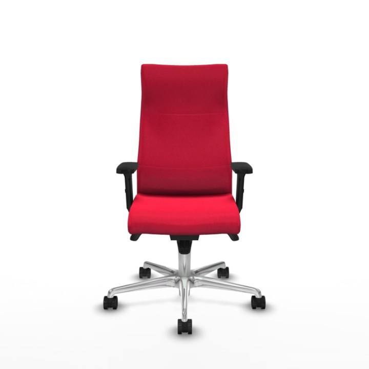 Albacete dirección sincro bali rojo brazos 2D base aluminio ruedas 65 nailon