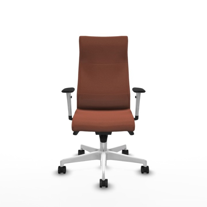 Albacete dirección sincro bali marrón brazos 1D blancos base blanca ruedas 65 nailon