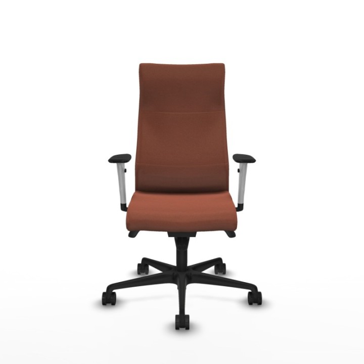 Albacete dirección sincro bali marrón brazos 1D blancos base nailon ruedas 65 nailon