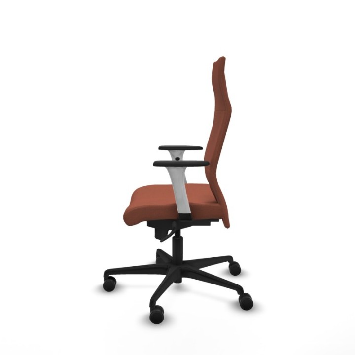 Albacete dirección sincro bali marrón brazos 1D blancos base nailon ruedas 65 nailon